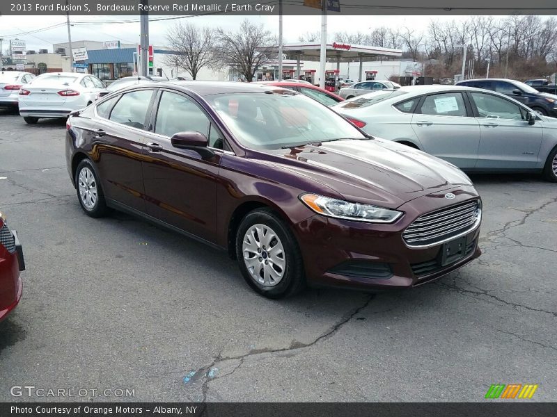 Bordeaux Reserve Red Metallic / Earth Gray 2013 Ford Fusion S