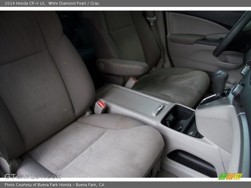White Diamond Pearl / Gray 2014 Honda CR-V LX