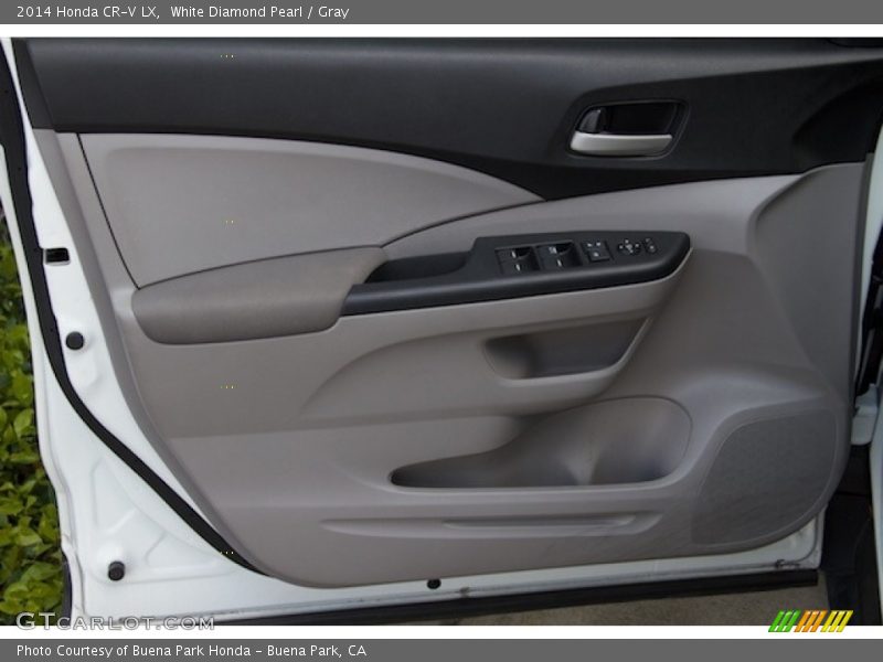 White Diamond Pearl / Gray 2014 Honda CR-V LX