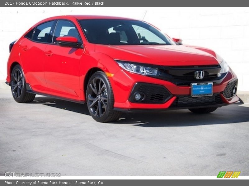 Rallye Red / Black 2017 Honda Civic Sport Hatchback