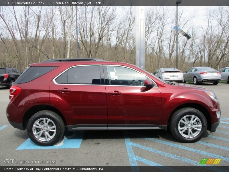 Siren Red Tintcoat / Jet Black 2017 Chevrolet Equinox LT