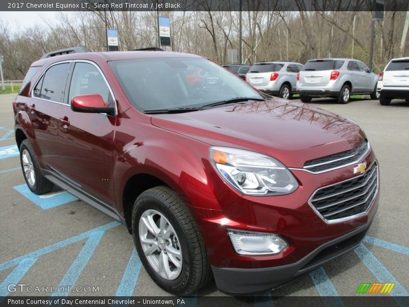Siren Red Tintcoat / Jet Black 2017 Chevrolet Equinox LT