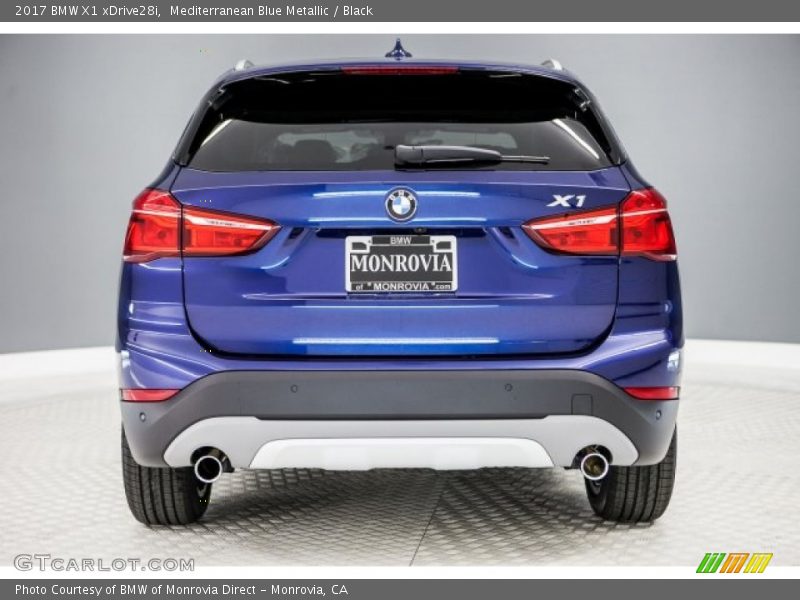 Mediterranean Blue Metallic / Black 2017 BMW X1 xDrive28i