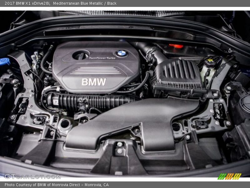 Mediterranean Blue Metallic / Black 2017 BMW X1 xDrive28i
