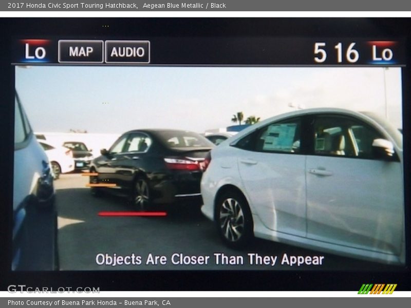 Aegean Blue Metallic / Black 2017 Honda Civic Sport Touring Hatchback