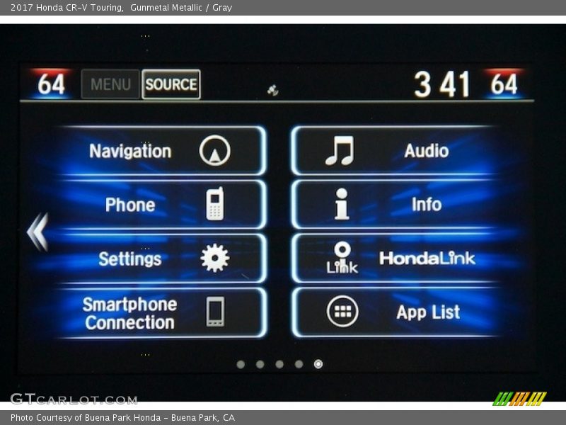 Gunmetal Metallic / Gray 2017 Honda CR-V Touring