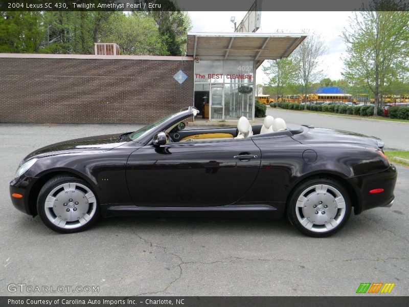 Twilight Amethyst Pearl / Ecru 2004 Lexus SC 430