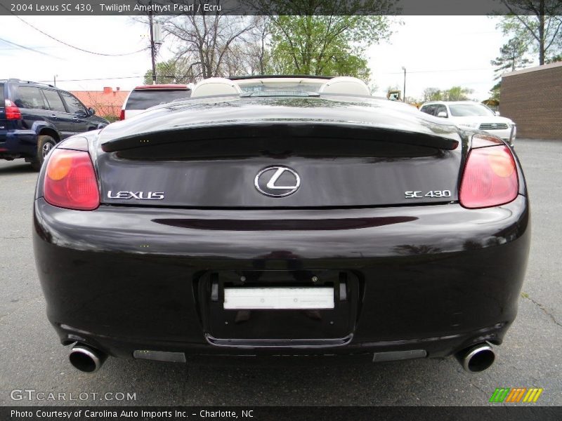 Twilight Amethyst Pearl / Ecru 2004 Lexus SC 430