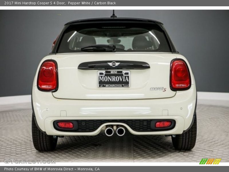 Pepper White / Carbon Black 2017 Mini Hardtop Cooper S 4 Door