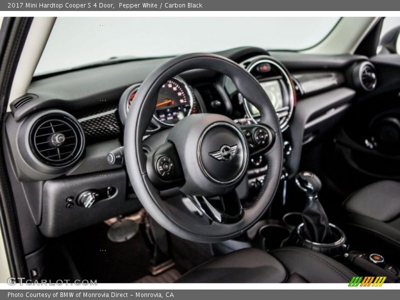 Pepper White / Carbon Black 2017 Mini Hardtop Cooper S 4 Door