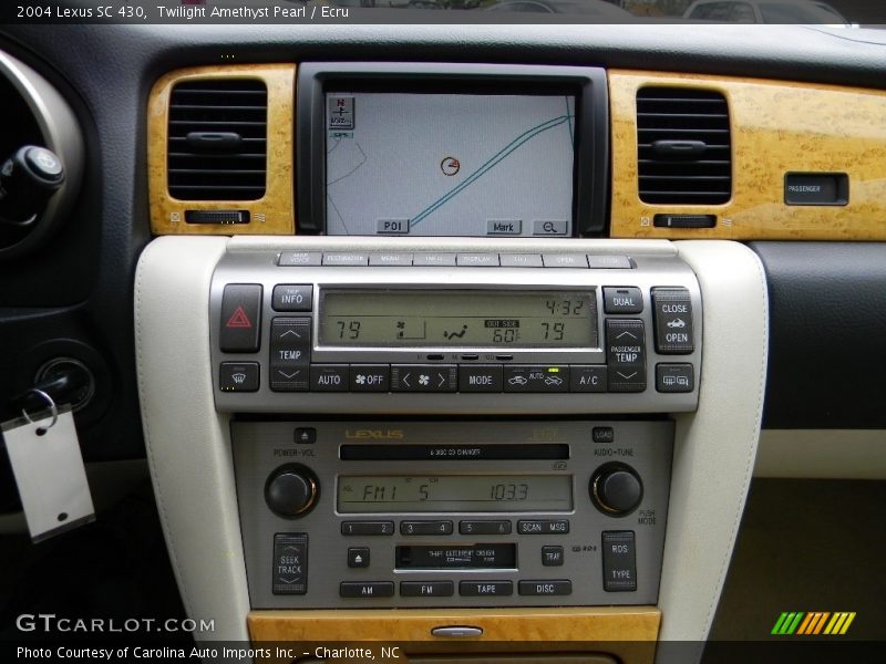 Twilight Amethyst Pearl / Ecru 2004 Lexus SC 430