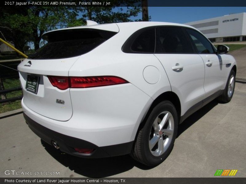 Polaris White / Jet 2017 Jaguar F-PACE 35t AWD Premium