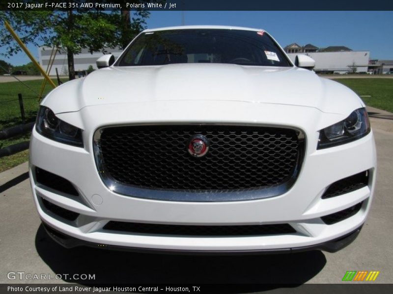 Polaris White / Jet 2017 Jaguar F-PACE 35t AWD Premium