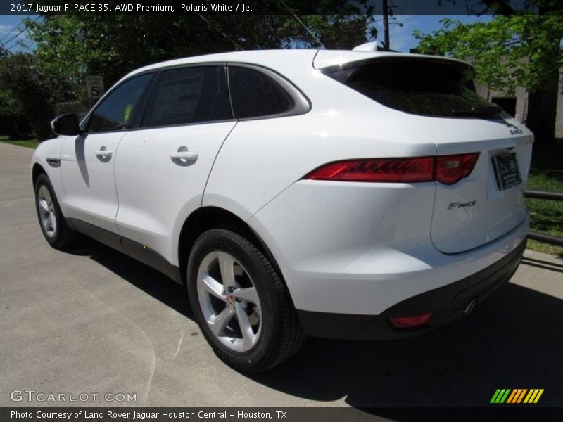 Polaris White / Jet 2017 Jaguar F-PACE 35t AWD Premium