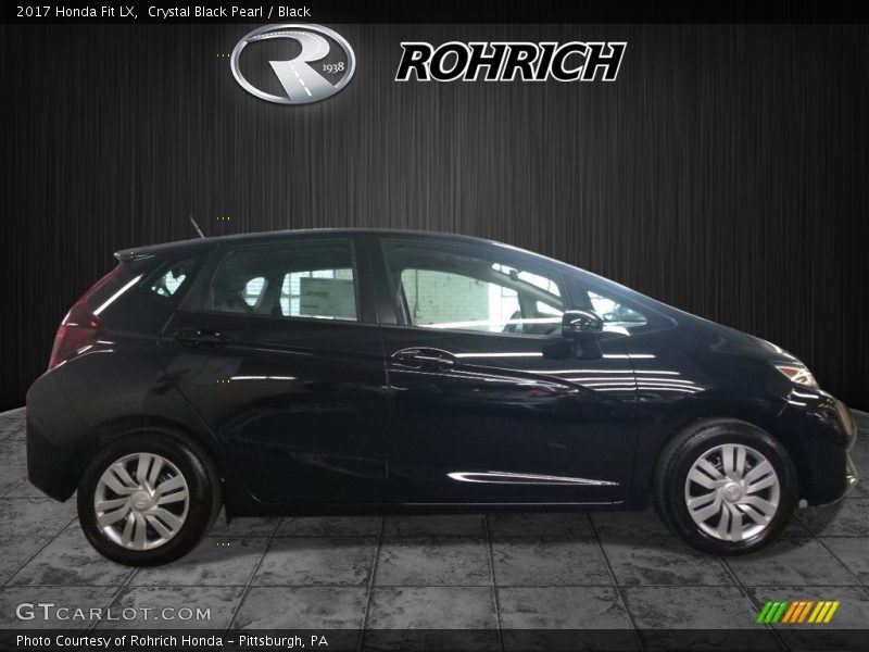 Crystal Black Pearl / Black 2017 Honda Fit LX