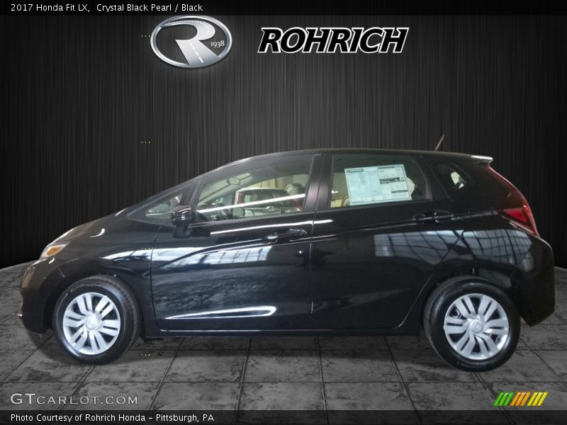 Crystal Black Pearl / Black 2017 Honda Fit LX