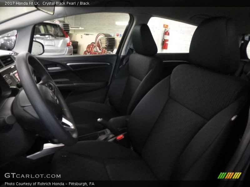 Crystal Black Pearl / Black 2017 Honda Fit LX