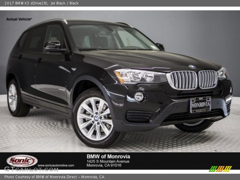 Jet Black / Black 2017 BMW X3 sDrive28i