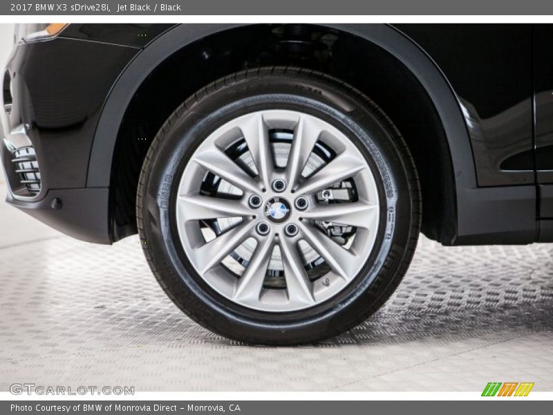 Jet Black / Black 2017 BMW X3 sDrive28i