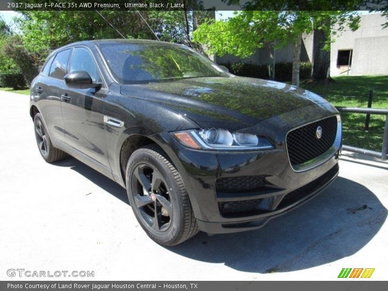 Ultimate Black / Latte 2017 Jaguar F-PACE 35t AWD Premium
