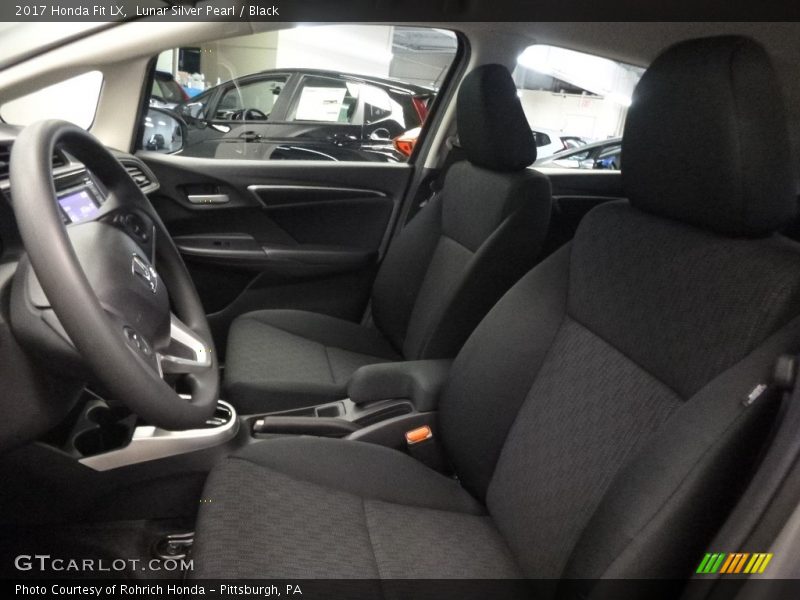 Lunar Silver Pearl / Black 2017 Honda Fit LX