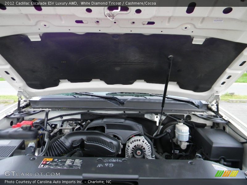 White Diamond Tricoat / Cashmere/Cocoa 2012 Cadillac Escalade ESV Luxury AWD