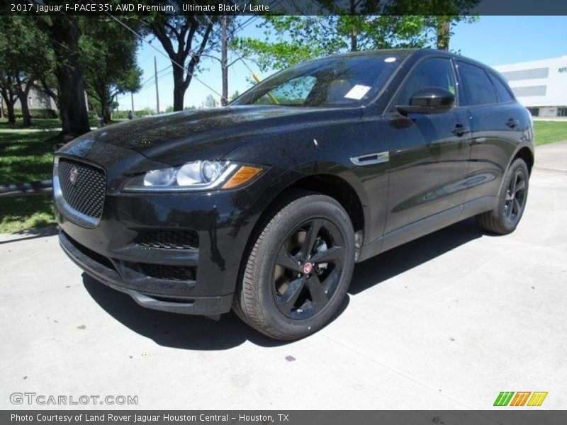 Ultimate Black / Latte 2017 Jaguar F-PACE 35t AWD Premium