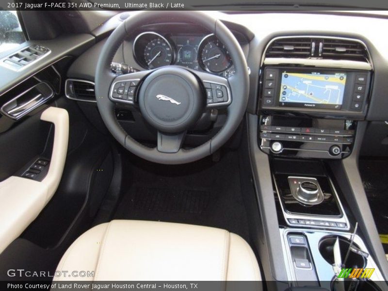 Ultimate Black / Latte 2017 Jaguar F-PACE 35t AWD Premium
