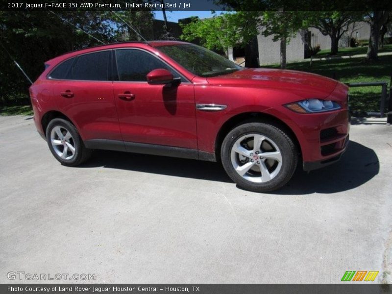 Italian Racing Red / Jet 2017 Jaguar F-PACE 35t AWD Premium