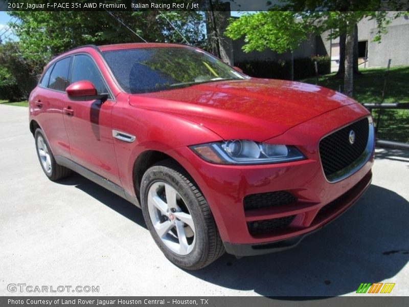 Italian Racing Red / Jet 2017 Jaguar F-PACE 35t AWD Premium