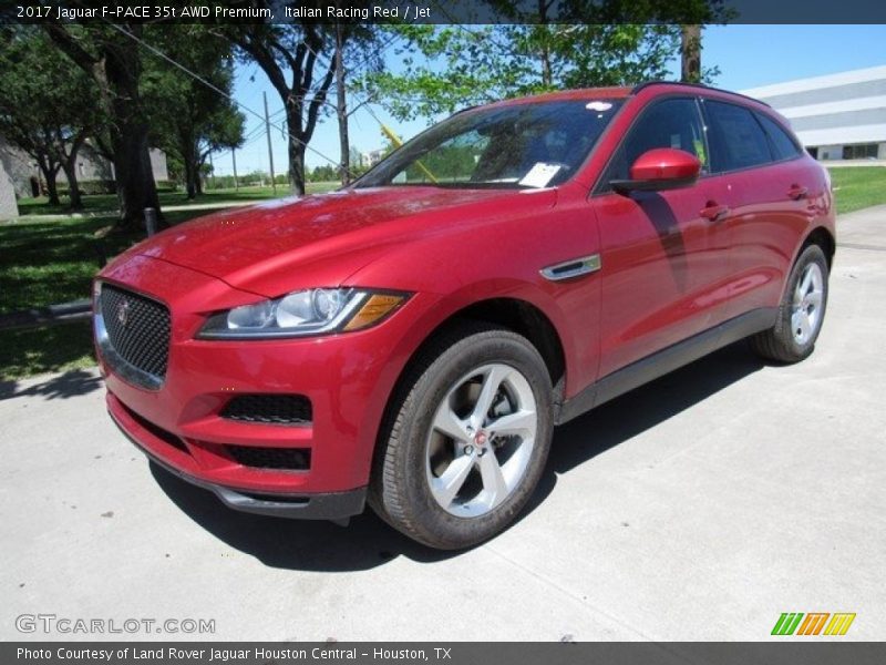 Italian Racing Red / Jet 2017 Jaguar F-PACE 35t AWD Premium