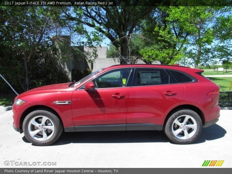 Italian Racing Red / Jet 2017 Jaguar F-PACE 35t AWD Premium