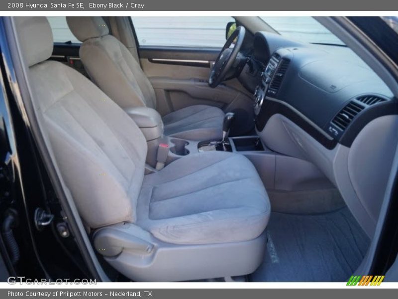 Ebony Black / Gray 2008 Hyundai Santa Fe SE