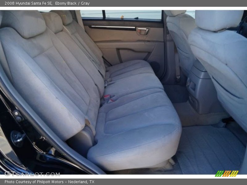Ebony Black / Gray 2008 Hyundai Santa Fe SE
