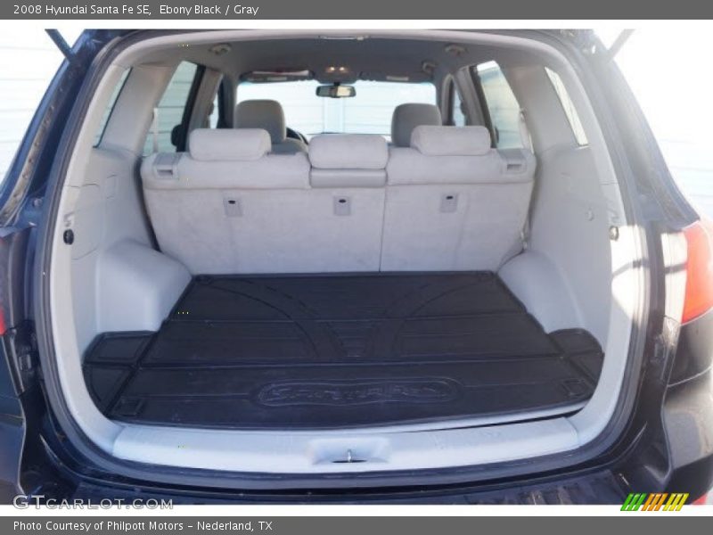 Ebony Black / Gray 2008 Hyundai Santa Fe SE