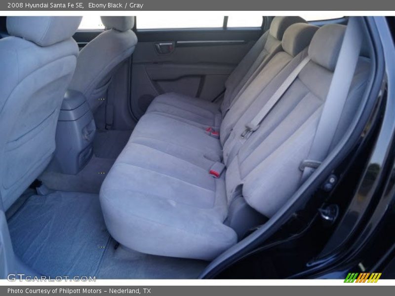 Ebony Black / Gray 2008 Hyundai Santa Fe SE