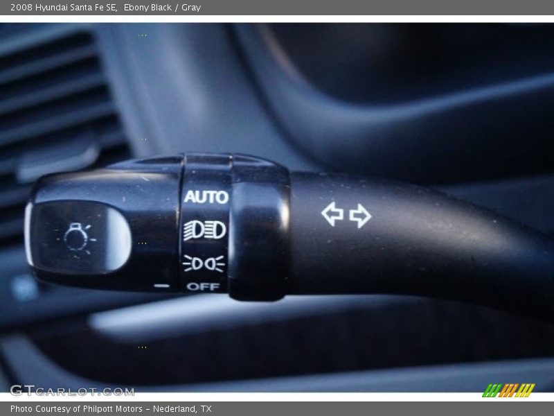 Ebony Black / Gray 2008 Hyundai Santa Fe SE