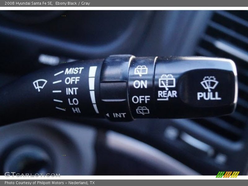 Ebony Black / Gray 2008 Hyundai Santa Fe SE