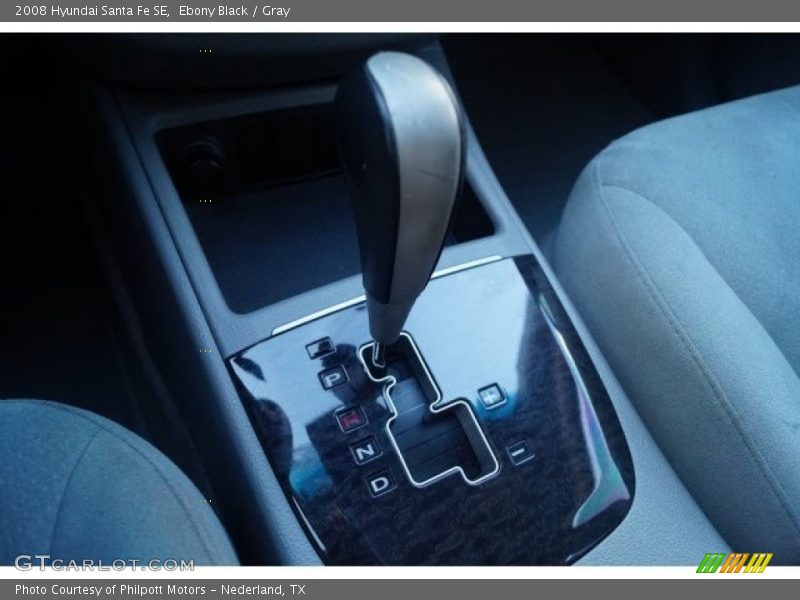 Ebony Black / Gray 2008 Hyundai Santa Fe SE