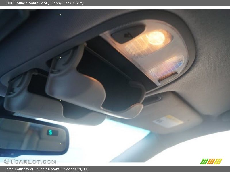 Ebony Black / Gray 2008 Hyundai Santa Fe SE