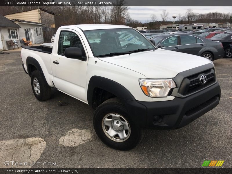 Super White / Graphite 2012 Toyota Tacoma Regular Cab 4x4