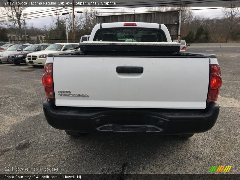 Super White / Graphite 2012 Toyota Tacoma Regular Cab 4x4