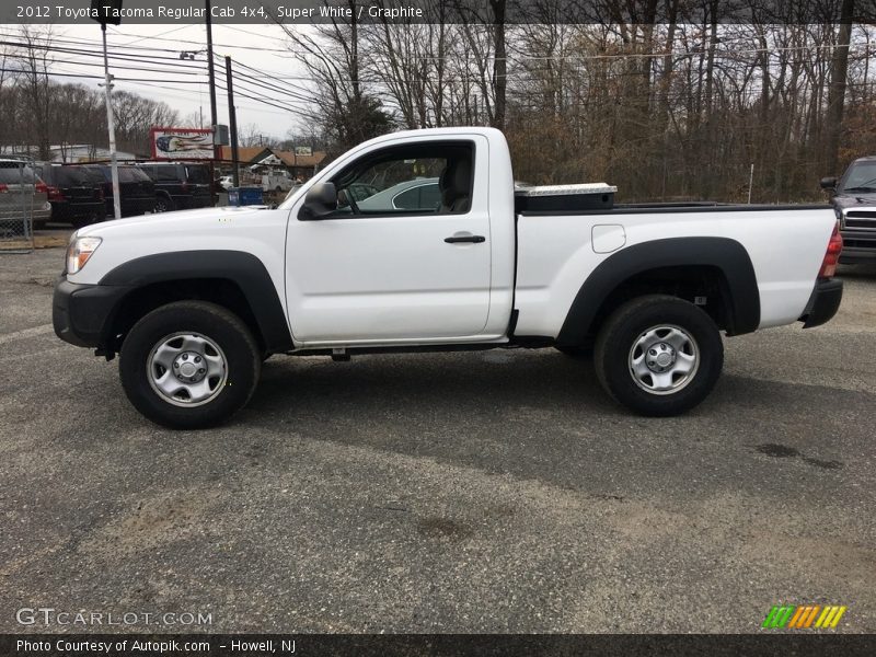 Super White / Graphite 2012 Toyota Tacoma Regular Cab 4x4
