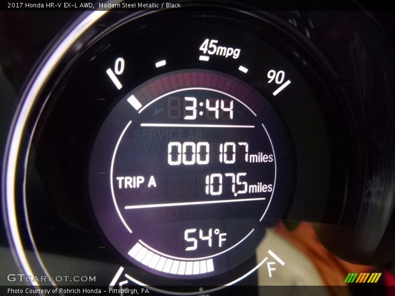 Modern Steel Metallic / Black 2017 Honda HR-V EX-L AWD