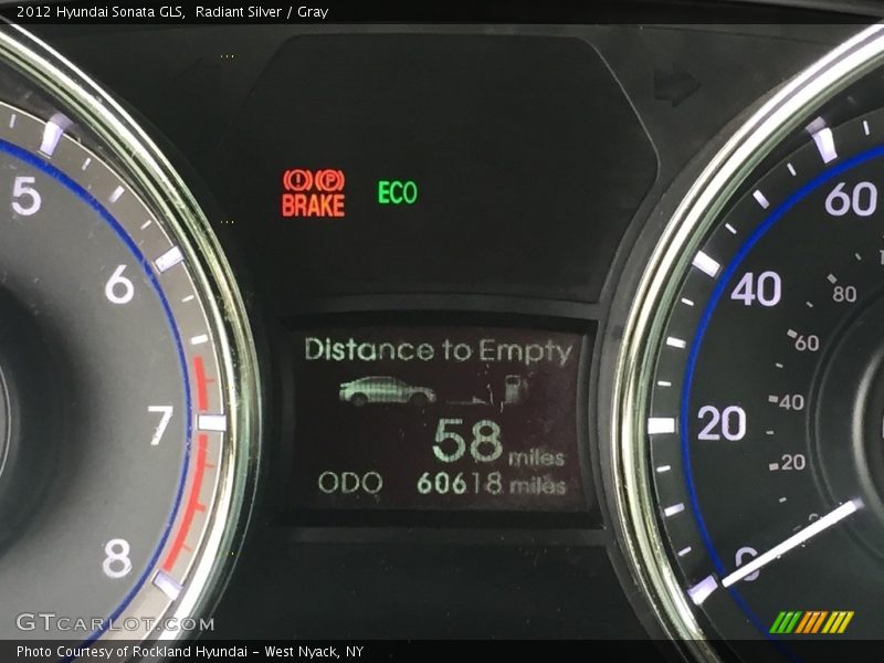 Radiant Silver / Gray 2012 Hyundai Sonata GLS