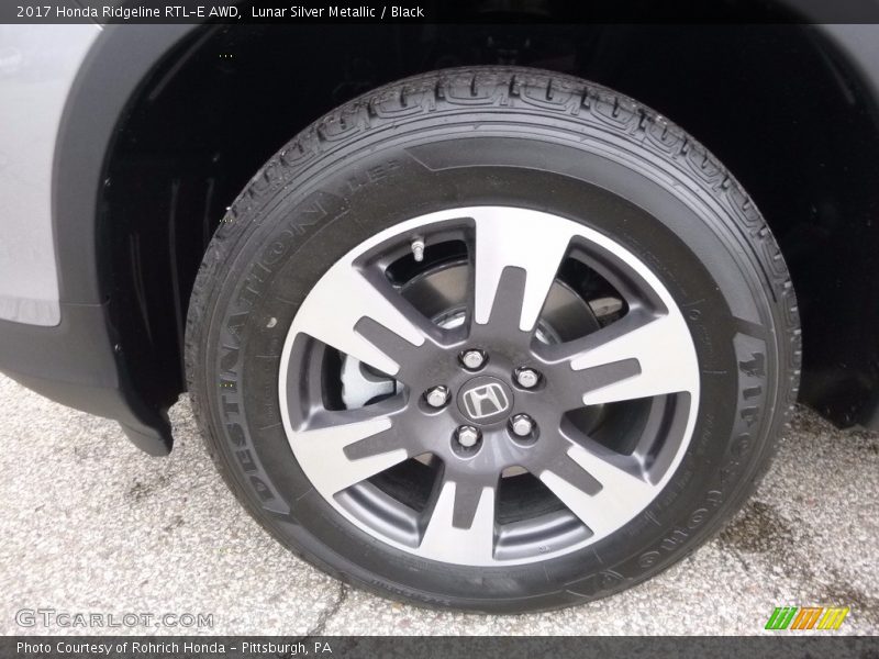 Lunar Silver Metallic / Black 2017 Honda Ridgeline RTL-E AWD