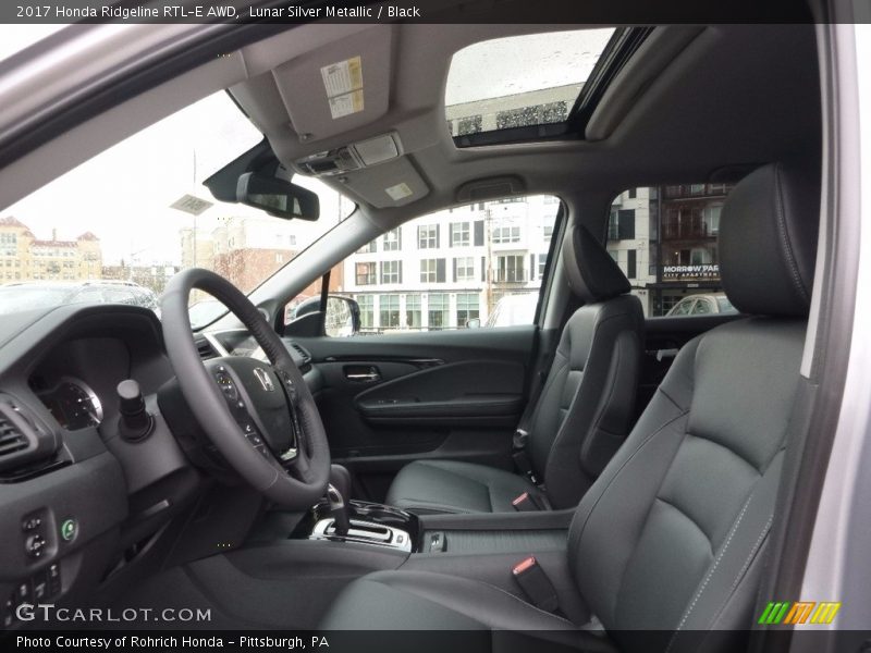 Lunar Silver Metallic / Black 2017 Honda Ridgeline RTL-E AWD