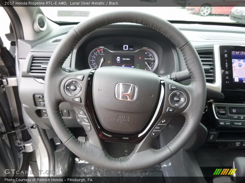 Lunar Silver Metallic / Black 2017 Honda Ridgeline RTL-E AWD