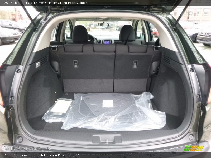 Misty Green Pearl / Black 2017 Honda HR-V LX AWD