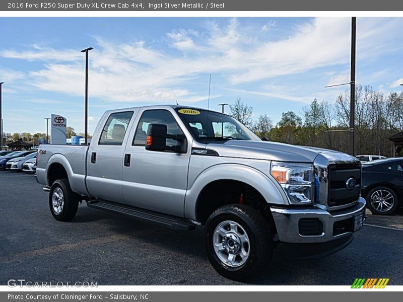 Ingot Silver Metallic / Steel 2016 Ford F250 Super Duty XL Crew Cab 4x4